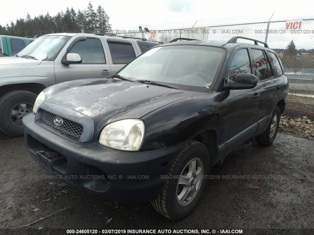 KM8SB12B93U539460 - 2003 HYUNDAI SANTA FE GL BLACK photo 2