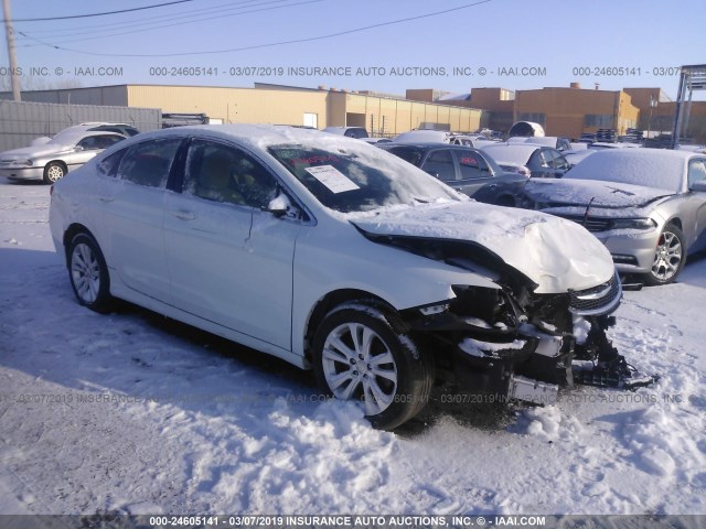 1C3CCCABXFN759230 - 2015 CHRYSLER 200 LIMITED WHITE photo 1