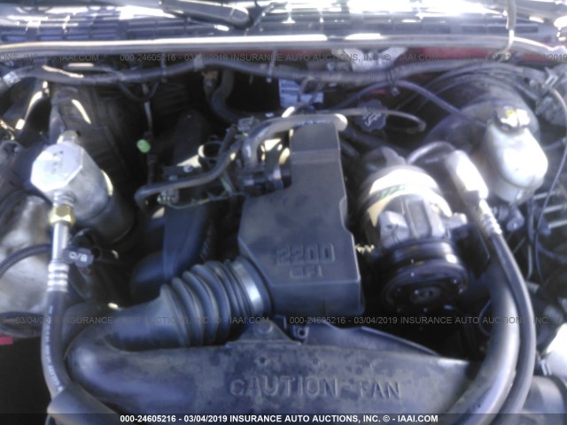 1GCCS19H338281299 - 2003 CHEVROLET S TRUCK S10 RED photo 10