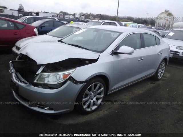 1G4GE5GV0AF322713 - 2010 BUICK LACROSSE CXS SILVER photo 2