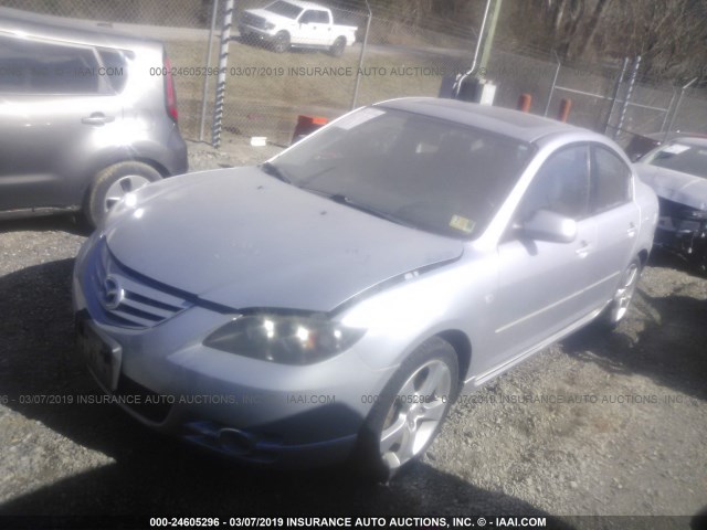 JM1BK323241108146 - 2004 MAZDA 3 S SILVER photo 2