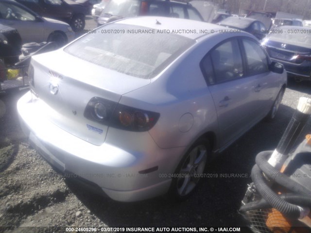 JM1BK323241108146 - 2004 MAZDA 3 S SILVER photo 4