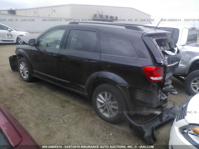 3C4PDDBG7GT142945 - 2016 DODGE JOURNEY SXT BLACK photo 3