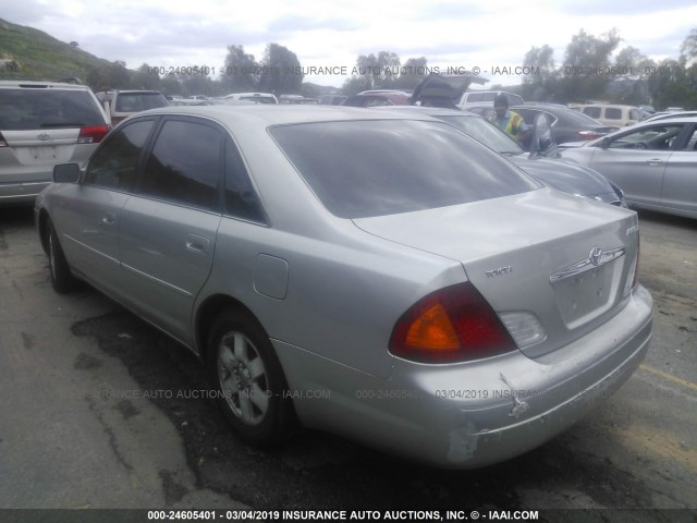 4T1BF28B81U144667 - 2001 TOYOTA AVALON XL/XLS SILVER photo 3