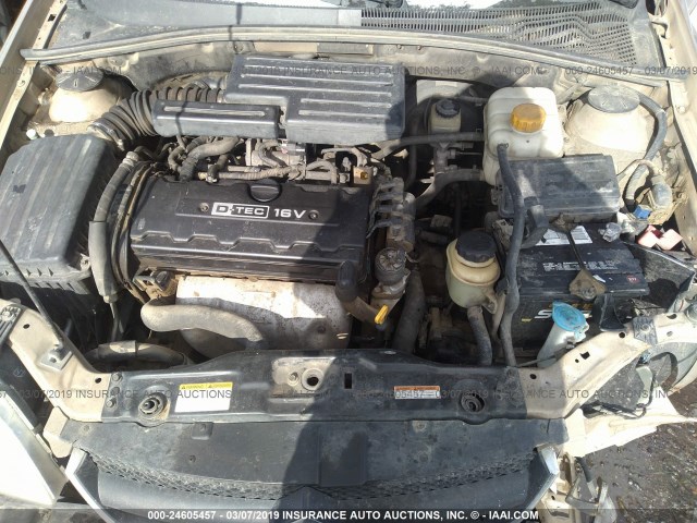 KL5JD56Z66K456065 - 2006 SUZUKI FORENZA GOLD photo 10