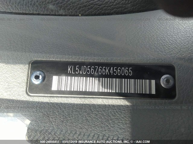 KL5JD56Z66K456065 - 2006 SUZUKI FORENZA GOLD photo 9