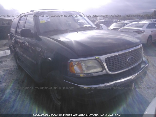 1FMPU16L12LA76673 - 2002 FORD EXPEDITION XLT BLACK photo 1