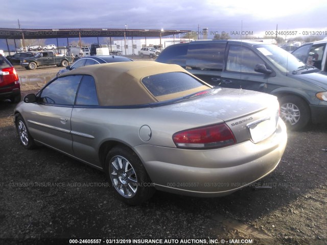 1C3EL65R14N120362 - 2004 CHRYSLER SEBRING LIMITED GOLD photo 3