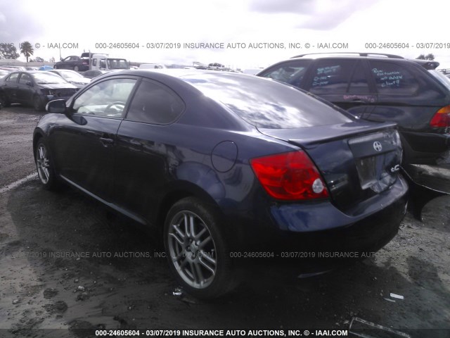 JTKDE177260113767 - 2006 TOYOTA SCION TC BLUE photo 3