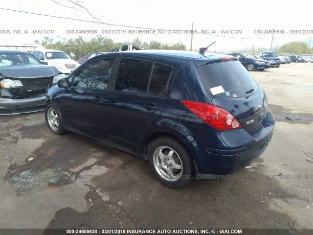 3N1BC13EX7L445715 - 2007 NISSAN VERSA S/SL BLUE photo 3