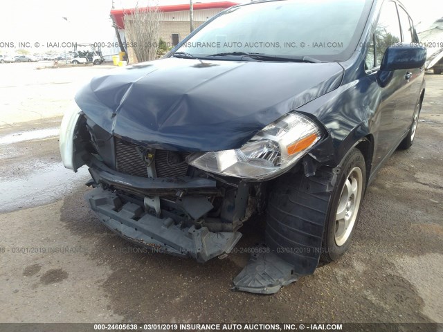 3N1BC13EX7L445715 - 2007 NISSAN VERSA S/SL BLUE photo 6