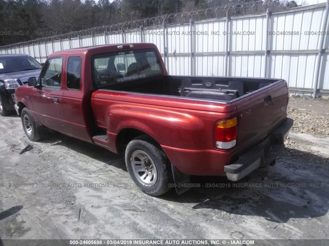 1FTYR14V0XPB38482 - 1999 FORD RANGER SUPER CAB RED photo 3