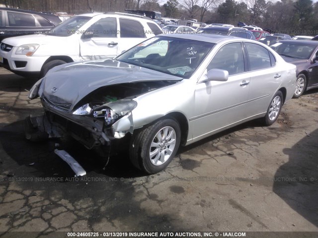 JTHBF30G335041394 - 2003 LEXUS ES 300 SILVER photo 2