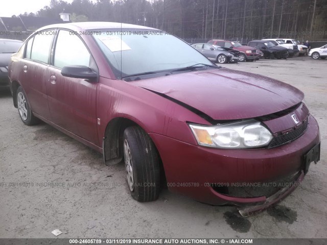 1G8AJ52F54Z184279 - 2004 SATURN ION LEVEL 2 RED photo 1