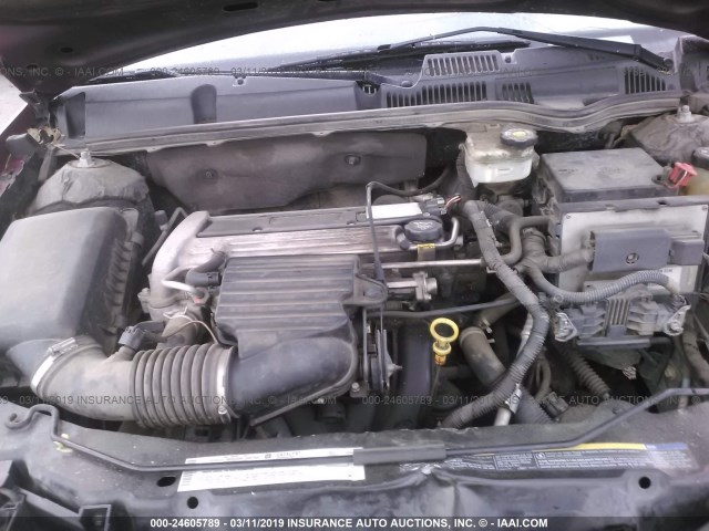 1G8AJ52F54Z184279 - 2004 SATURN ION LEVEL 2 RED photo 10