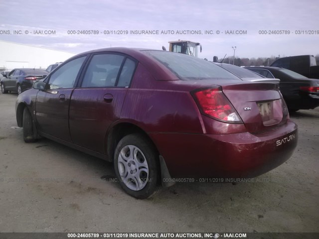 1G8AJ52F54Z184279 - 2004 SATURN ION LEVEL 2 RED photo 3