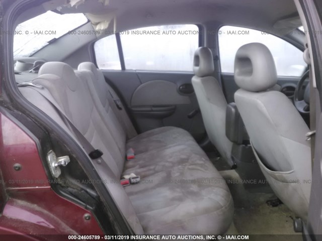 1G8AJ52F54Z184279 - 2004 SATURN ION LEVEL 2 RED photo 8