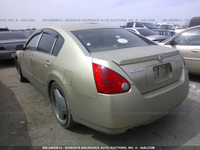 1N4BA41E24C890857 - 2004 NISSAN MAXIMA SE/SL GOLD photo 3