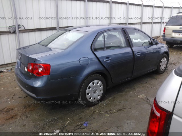 3VWPG71K56M840359 - 2006 VOLKSWAGEN JETTA VALUE BLUE photo 4