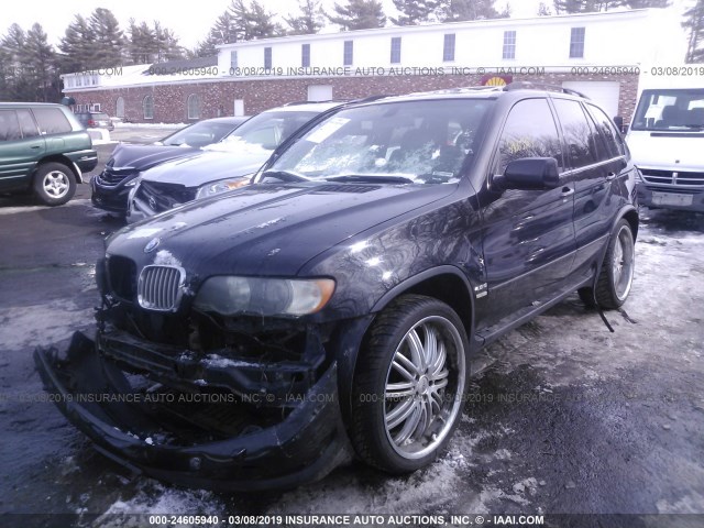 5UXFB93573LN80817 - 2003 BMW X5 4.6IS BLACK photo 2