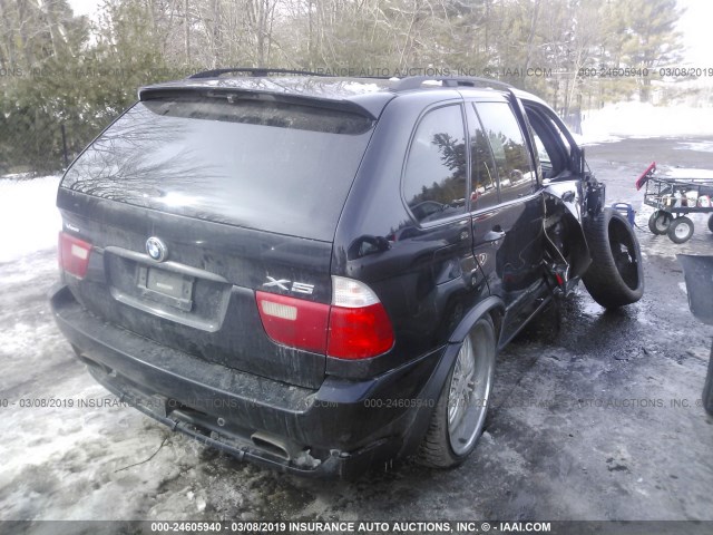 5UXFB93573LN80817 - 2003 BMW X5 4.6IS BLACK photo 4