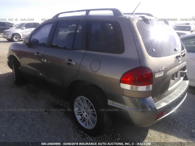 KM8SC73D16U049826 - 2006 HYUNDAI SANTA FE GLS/LIMITED BROWN photo 3