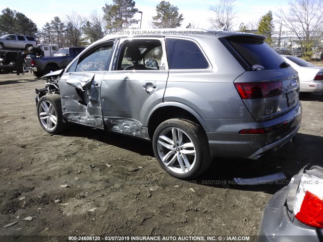 WA1VAAF70HD033575 - 2017 AUDI Q7 PRESTIGE GRAY photo 3