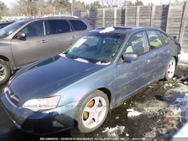 4S3BL626X67207497 - 2006 SUBARU LEGACY 2.5I LIMITED BLUE photo 2