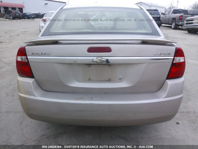 1G1ZT54845F294611 - 2005 CHEVROLET MALIBU LS TAN photo 6