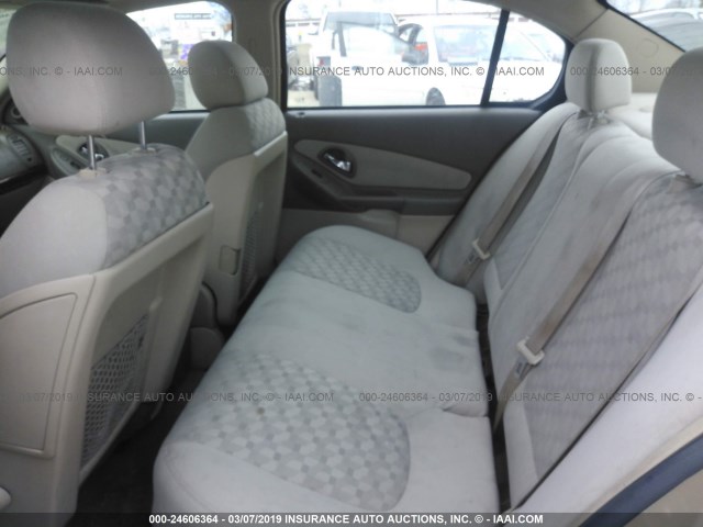 1G1ZT54845F294611 - 2005 CHEVROLET MALIBU LS TAN photo 8