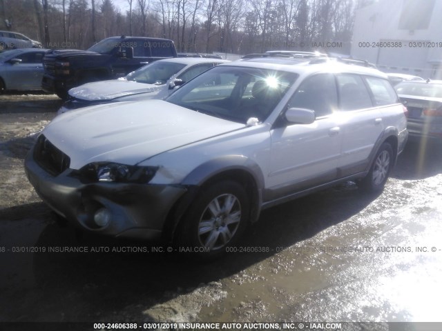 4S4BP62C557364083 - 2005 SUBARU LEGACY OUTBACK 2.5I LIMITED WHITE photo 2