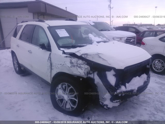 1GKKVRKD4EJ121599 - 2014 GMC ACADIA SLT-1 WHITE photo 1