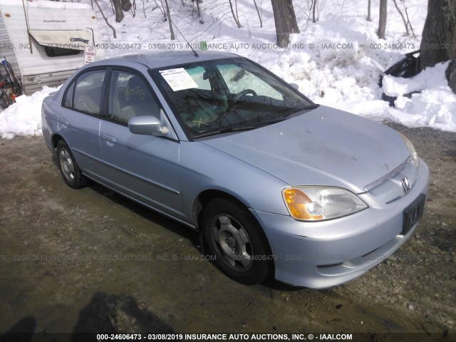 JHMES95693S011040 - 2003 HONDA CIVIC HYBRID Light Blue photo 1