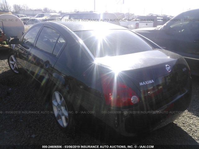 1N4BA41E45C804580 - 2005 NISSAN MAXIMA SE/SL BLACK photo 3