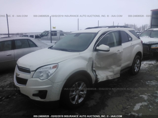 2GNALDEK2D1133163 - 2013 CHEVROLET EQUINOX LT WHITE photo 2