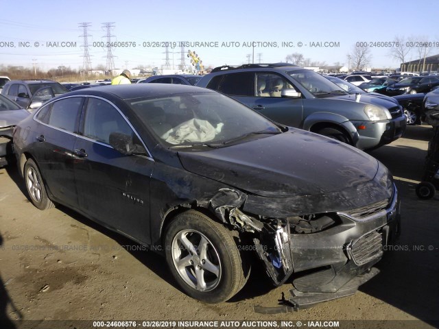 1G1ZB5ST0JF114917 - 2018 CHEVROLET MALIBU LS GRAY photo 1