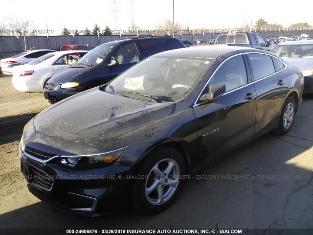 1G1ZB5ST0JF114917 - 2018 CHEVROLET MALIBU LS GRAY photo 2