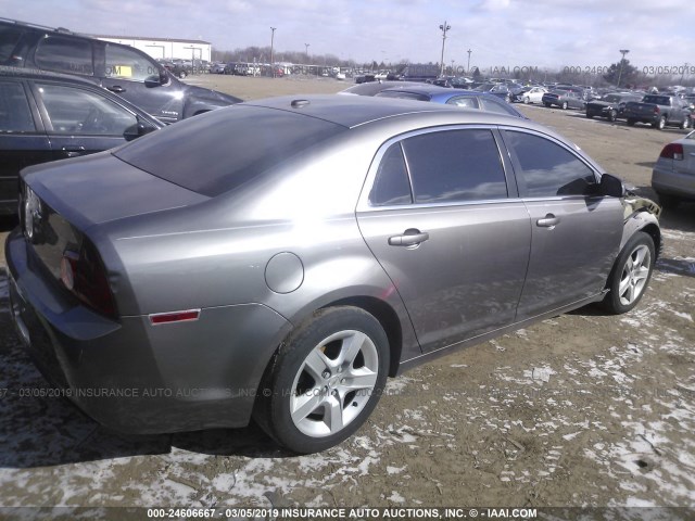 1G1ZB5EB3A4112478 - 2010 CHEVROLET MALIBU LS BROWN photo 4