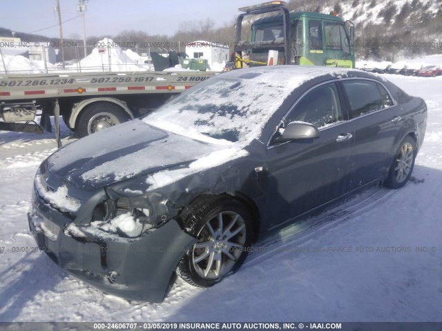 1G1ZK57728F163753 - 2008 CHEVROLET MALIBU LTZ GRAY photo 2