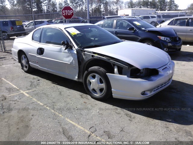 2G1WX15K129253013 - 2002 CHEVROLET MONTE CARLO SS ვერცხლისფერი ფოტო 1