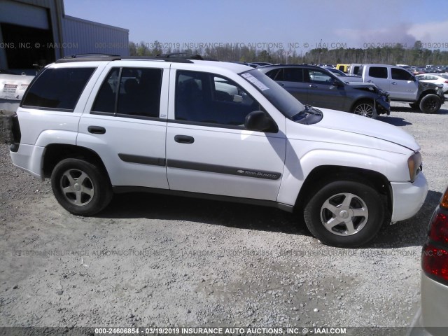 1GNDT13SX42378971 - 2004 CHEVROLET TRAILBLAZER LS/LT WHITE photo 1