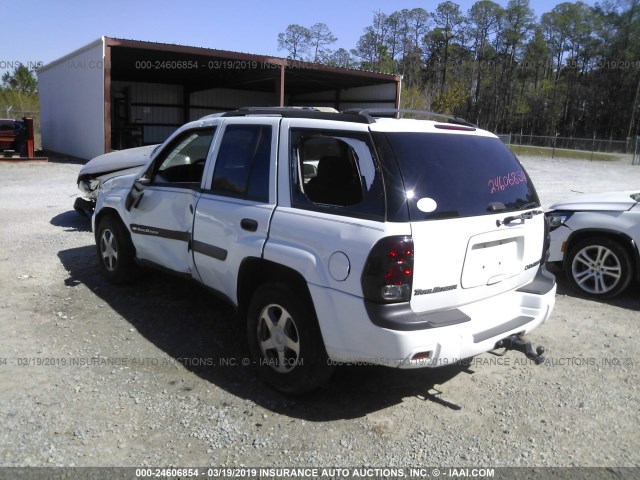 1GNDT13SX42378971 - 2004 CHEVROLET TRAILBLAZER LS/LT WHITE photo 3