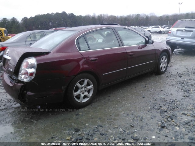 1N4AL11D95C226908 - 2005 NISSAN ALTIMA S/SL BURGUNDY photo 4