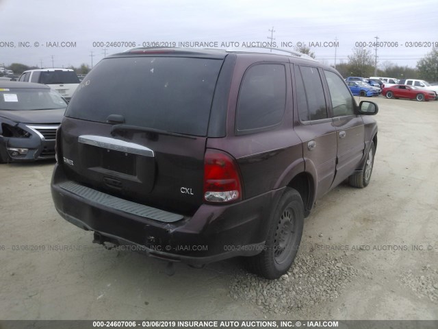 5GADT13SX62322218 - 2006 BUICK RAINIER CXL BURGUNDY photo 4