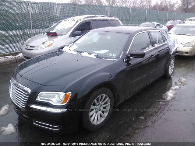 2C3CCAAG9EH375771 - 2014 CHRYSLER 300 BLACK photo 2