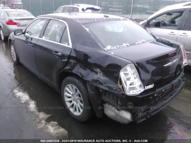 2C3CCAAG9EH375771 - 2014 CHRYSLER 300 BLACK photo 3