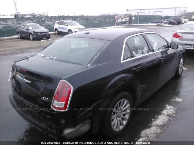 2C3CCAAG9EH375771 - 2014 CHRYSLER 300 BLACK photo 4