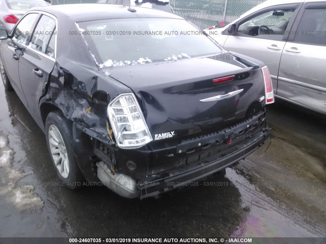 2C3CCAAG9EH375771 - 2014 CHRYSLER 300 BLACK photo 6