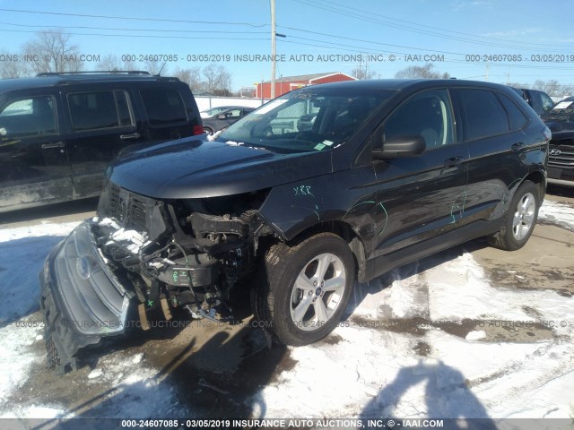 2FMPK3G95GBB89893 - 2016 FORD EDGE SE GRAY photo 2