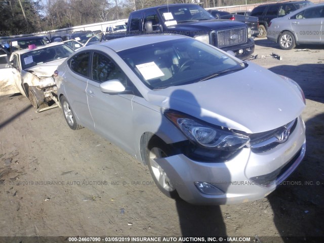 KMHDH4AE9DU999871 - 2013 HYUNDAI ELANTRA GLS/LIMITED SILVER photo 1